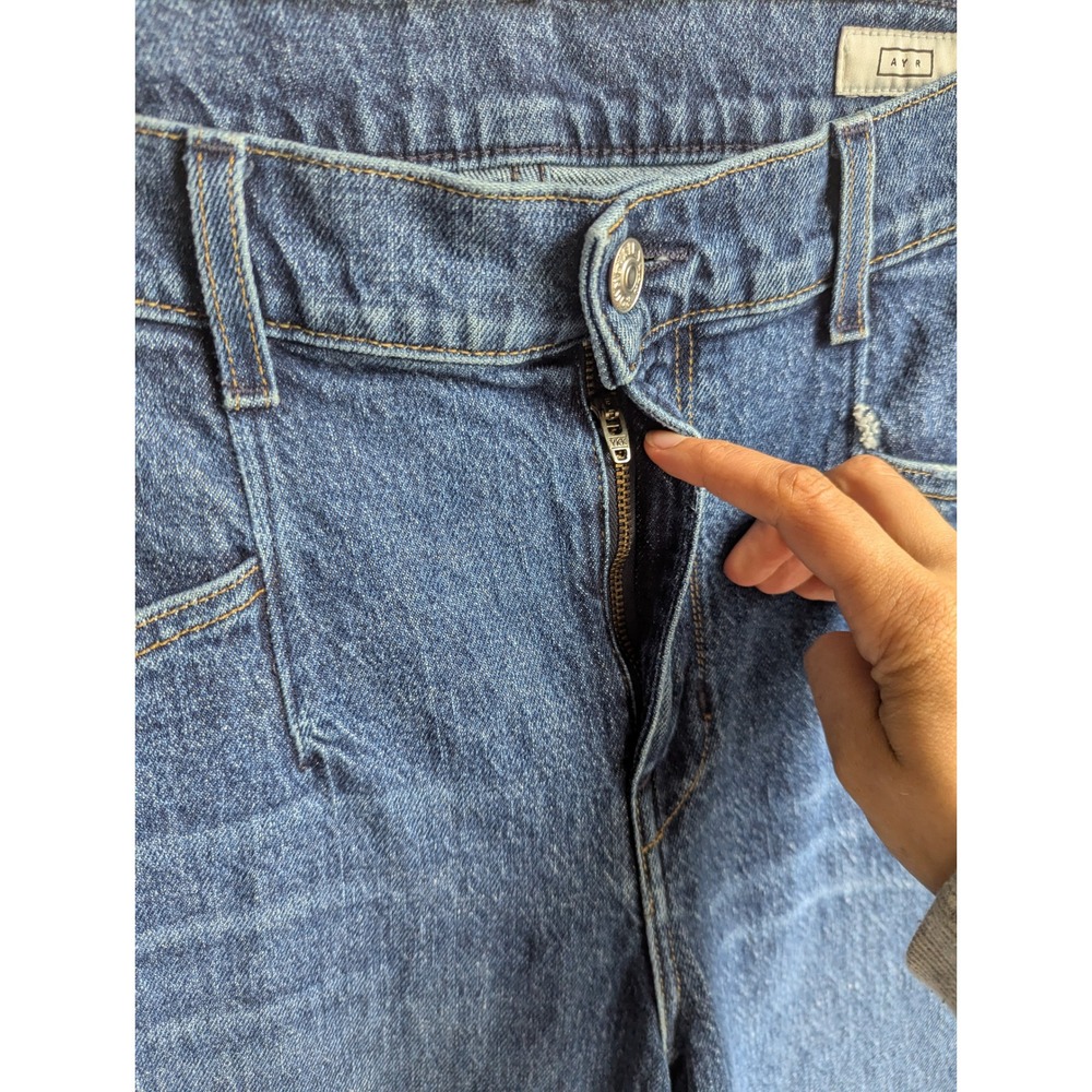 AYR Women's High Rise Jeans - Blue - Picture 6 of 9
